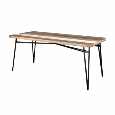 Retro söögilaud harjatud täispuidust pealisega Livin Hill Adesso ADESD05-180, 180 x 80 cm