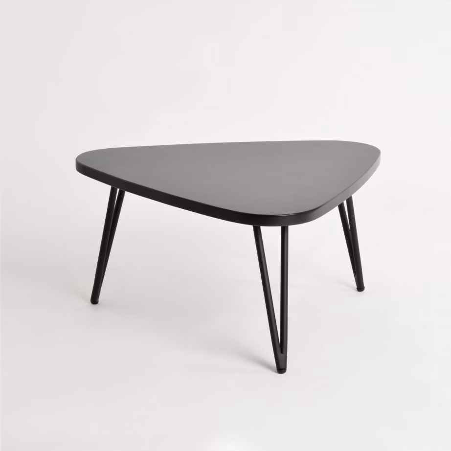 Retro diivanilaud kivistruktuuri imitatsiooniga Livin Hill Adesso ADESL06-H35, 68x73x35 cm, must – 9