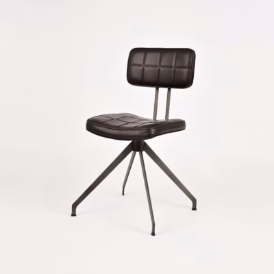 Retro ökonahast söögitool metalljalgadega Livin Hill Ashton ASTD03, tumepruun, 50 x 56 x 89 cm