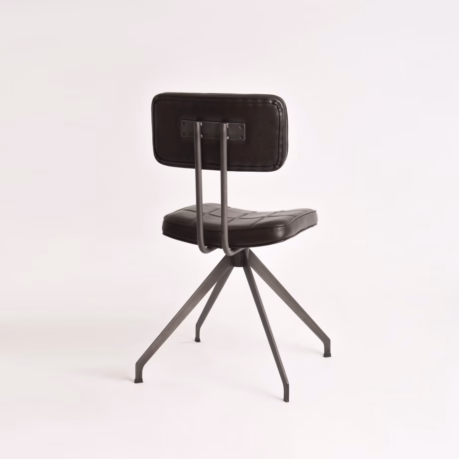 Retro ökonahast söögitool metalljalgadega Livin Hill Ashton ASTD03, tumepruun, 50 x 56 x 89 cm – 6