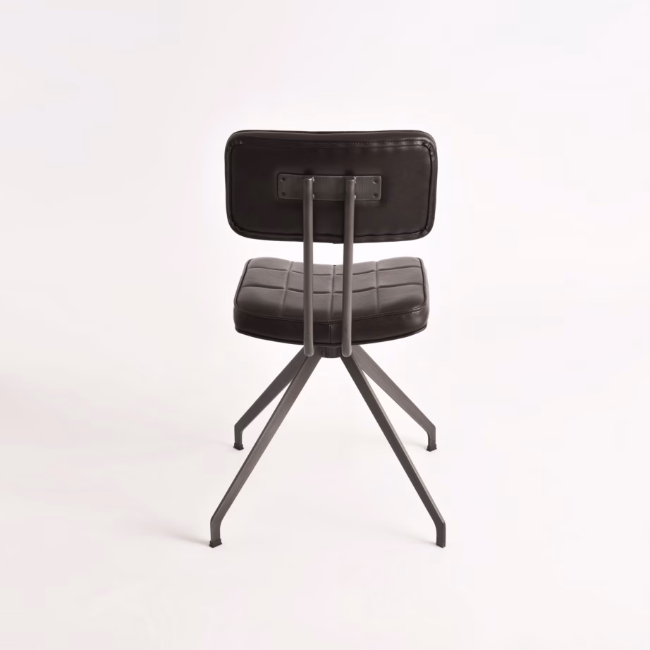 Retro ökonahast söögitool metalljalgadega Livin Hill Ashton ASTD03, tumepruun, 50 x 56 x 89 cm – 7