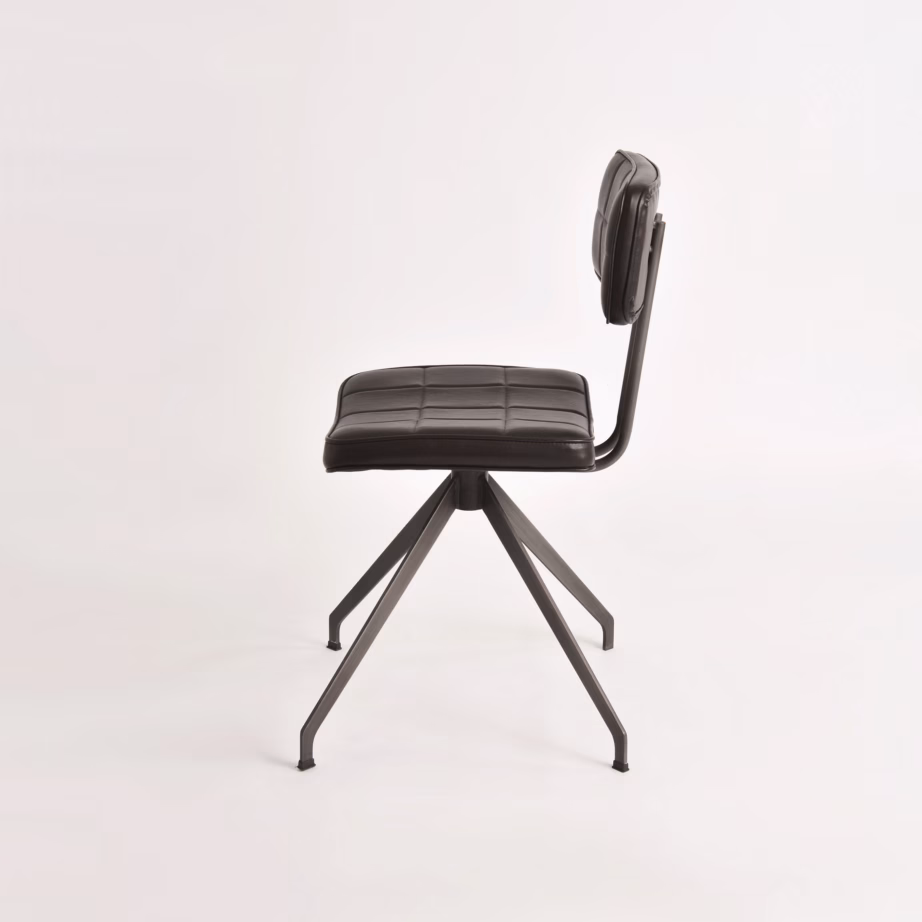 Retro ökonahast söögitool metalljalgadega Livin Hill Ashton ASTD03, tumepruun, 50 x 56 x 89 cm – 8