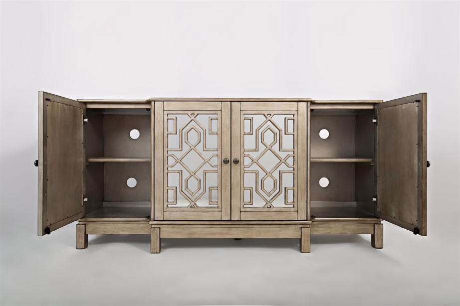 4 uksega puhvetkapp peegelesipaneelidega Livin Hill Avola AV1550-70, 178 cm - 3