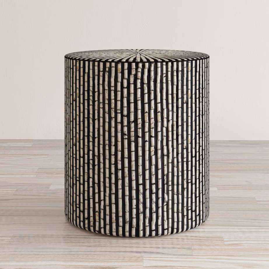 Merikarbist lisalaud käsitsi mustriga Livin Hill Avola AV1730-28B, 40,5 x 40,5 x 46 cm, must – 7
