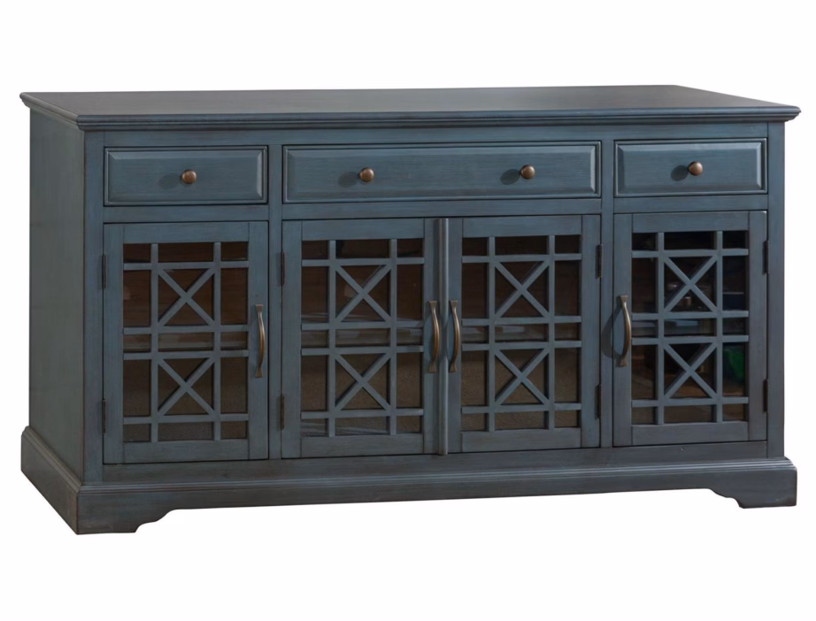 4 uksega kummut klaasustega Livin Hill Avola AV175-60, 153 cm, tume turkioos – 5