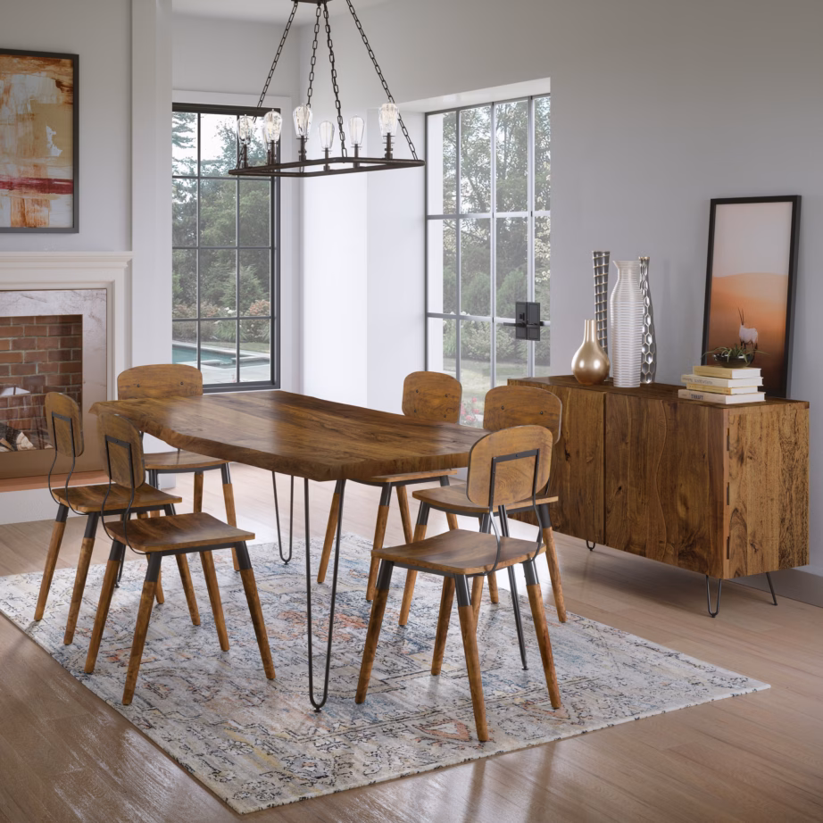 4 uksega industriaalne puhvetkapp Livin Hill Avola AV1781-54, akaatsiapuu, 137 cm – 17