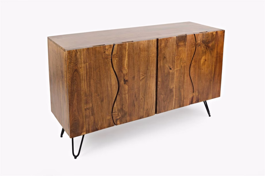 4 uksega industriaalne puhvetkapp Livin Hill Avola AV1781-54, akaatsiapuu, 137 cm – 3