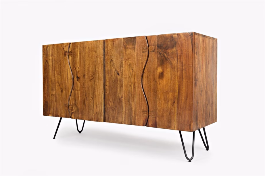 4 uksega industriaalne puhvetkapp Livin Hill Avola AV1781-54, akaatsiapuu, 137 cm – 6