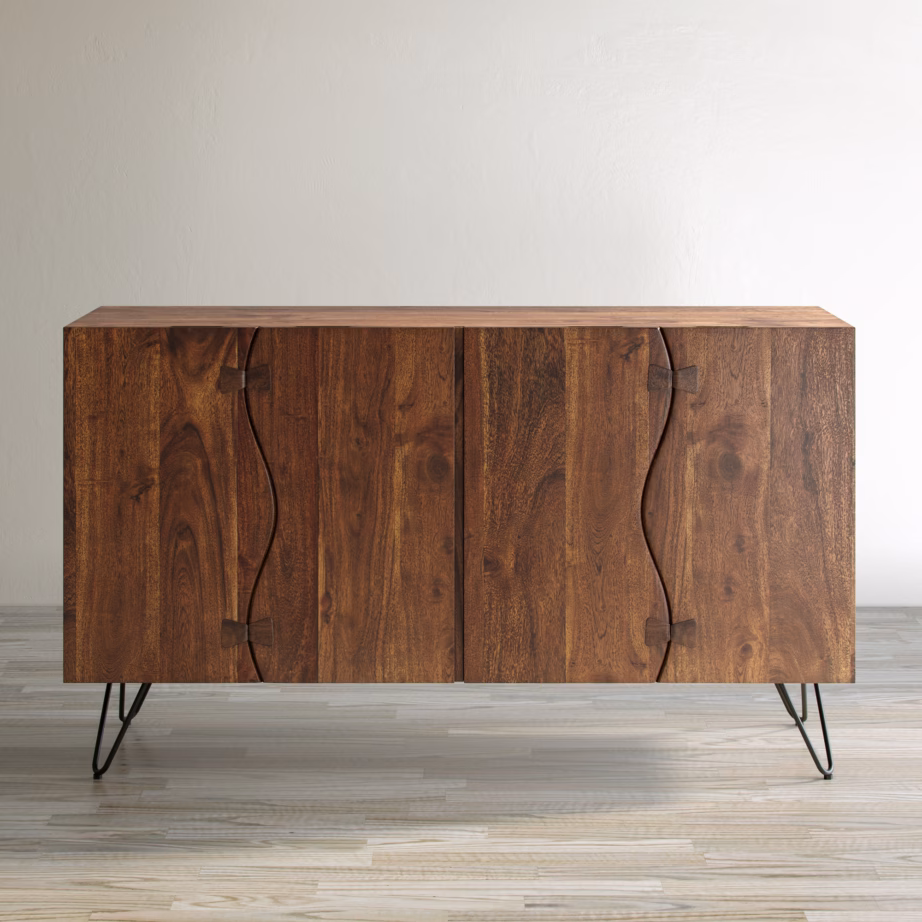 4 uksega industriaalne puhvetkapp Livin Hill Avola AV1781-54, akaatsiapuu, 137 cm – 10