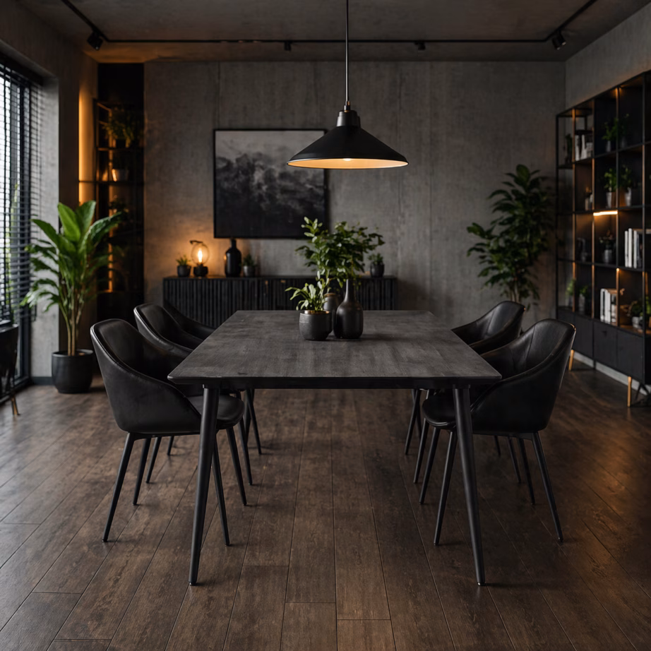 200 cm retrostiilis söögilaud Livin Hill Capella CAPD05-200, akaatsiapuit, tundrahall, metalljalad – 14