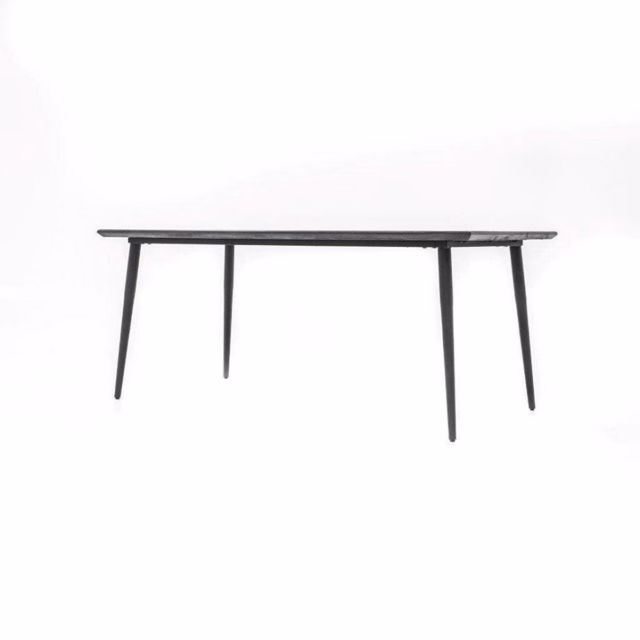 200 cm retrostiilis söögilaud Livin Hill Capella CAPD05-200, akaatsiapuit, tundrahall, metalljalad – 4