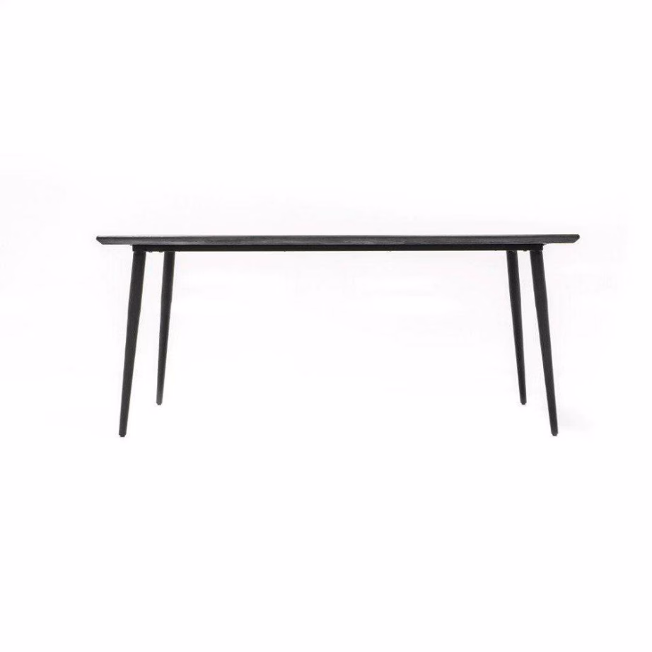 200 cm retrostiilis söögilaud Livin Hill Capella CAPD05-200, akaatsiapuit, tundrahall, metalljalad – 6