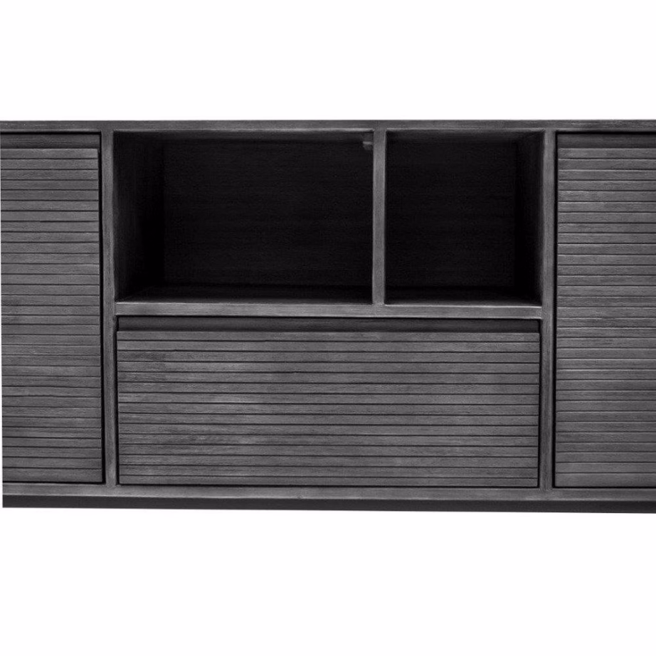 165 cm retro kummut 2 ukse ja 1 sahtliga Livin Hill Capella CAPD01-165, Tundra Grey – 7
