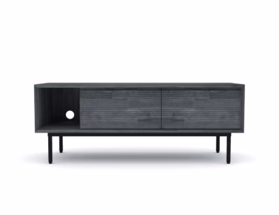 2 uksega akaatsiapuidust TV-alus Livin Hill Capella CAPL01-130, 130 cm, pehme sulgumisega