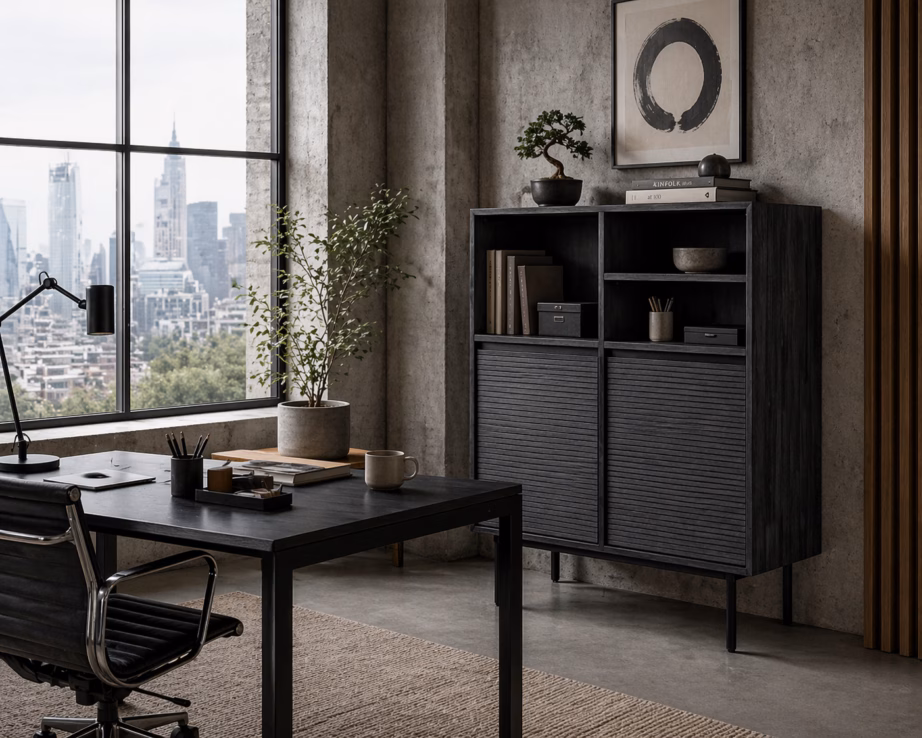 2 uksega kõrge kummut retrostiilis Livin Hill Capella CAPL04, 100 x 40 x 120 cm, akaatsiapuit – 16