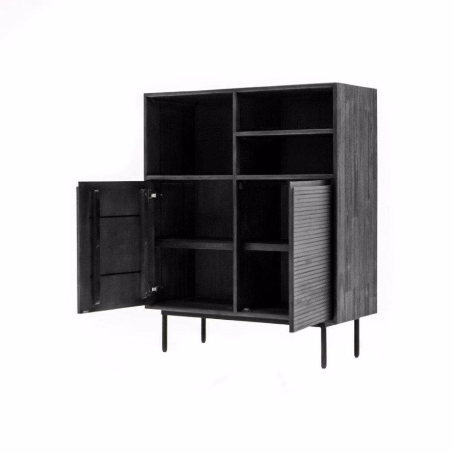 2 uksega kõrge kummut retrostiilis Livin Hill Capella CAPL04, 100 x 40 x 120 cm, akaatsiapuit – 5
