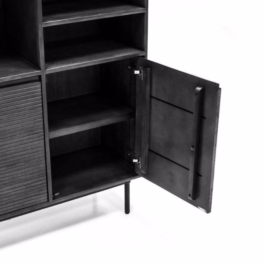 2 uksega kõrge kummut retrostiilis Livin Hill Capella CAPL04, 100 x 40 x 120 cm, akaatsiapuit – 9