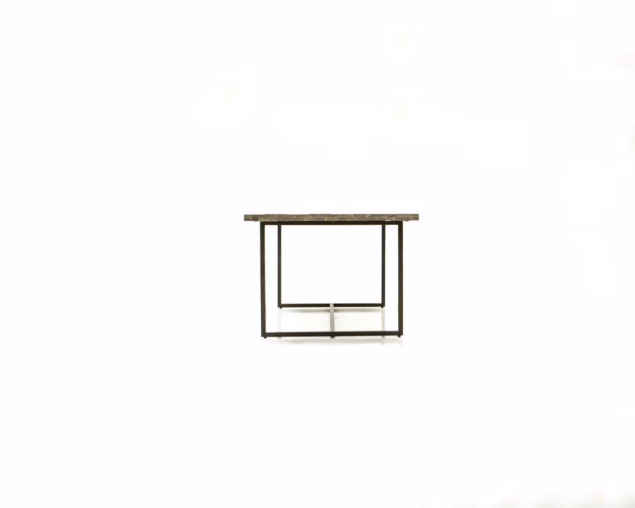 Akaatsiapuidust söögilaud 200 x 100 cm Livin Hill Flow FLOD05-200, grafiiditooni metalljalgadel - 5
