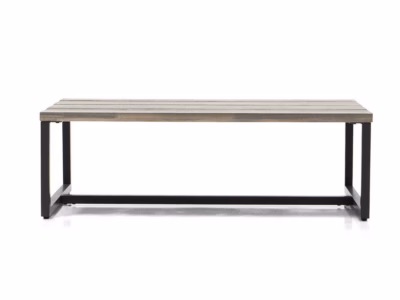 Loft-stiilis diivanilaud grafiittooni metalljalgadega Livin Hill Flow FLOL06, 110 x 65 cm