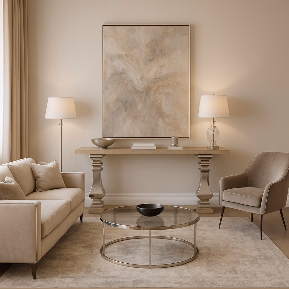 Konsoollaud kroomitud roostevaba terasjalgade ja intarsiaga Livin Hill Glamour GL1527, 160 cm - 17
