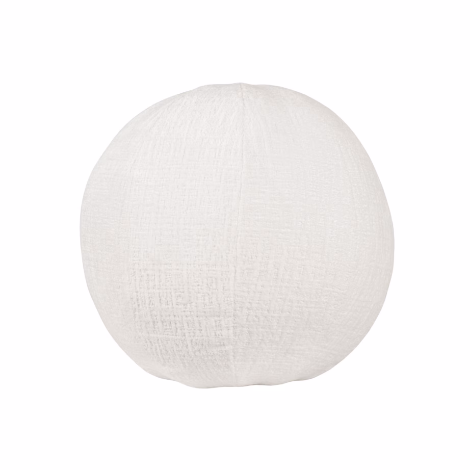 Pallikujuline dekoratiivpadi veluurkattega Livin Hill Leith LET76W, 37 cm, valge – 2