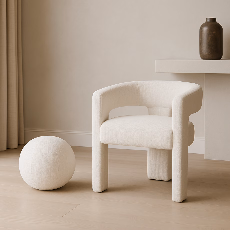 Pallikujuline dekoratiivpadi veluurkattega Livin Hill Leith LET76W, 37 cm, valge – 17