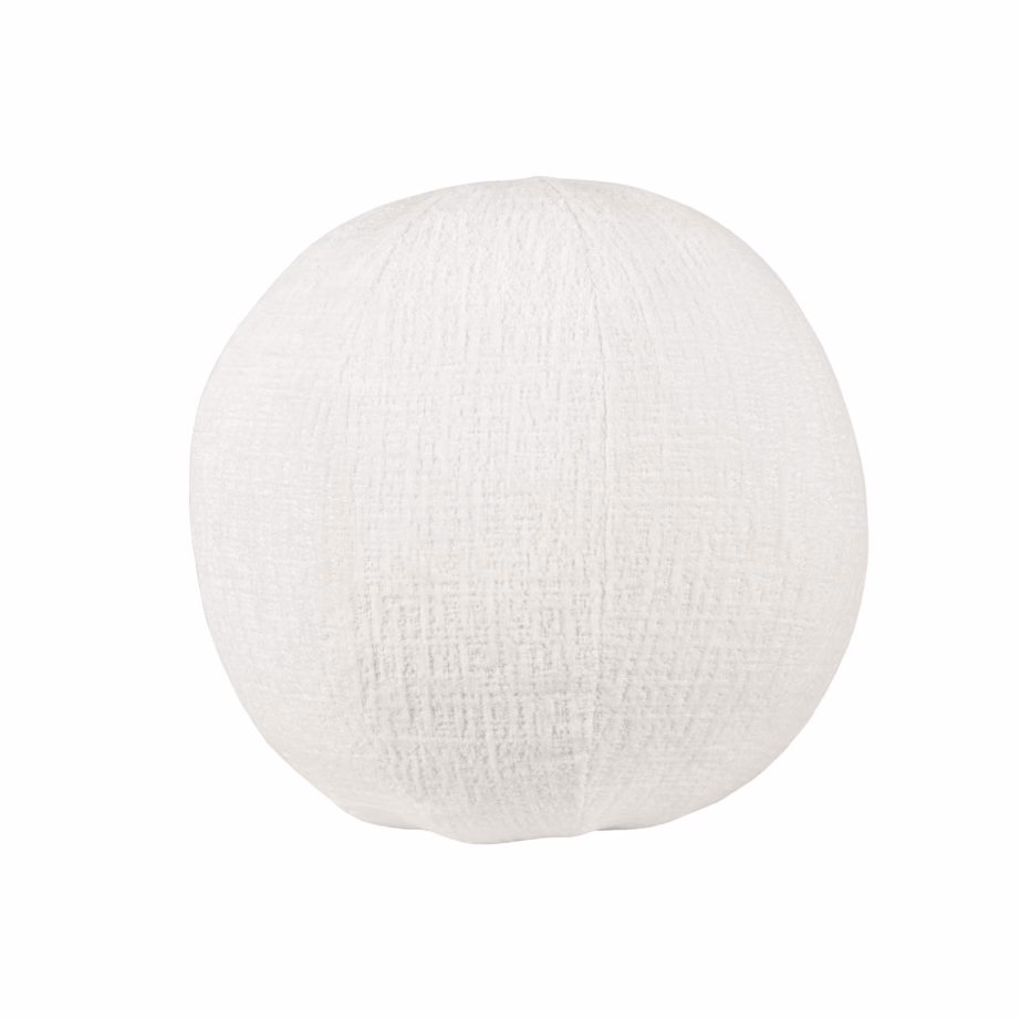 Pallikujuline dekoratiivpadi veluurkattega Livin Hill Leith LET76W, 37 cm, valge – 3