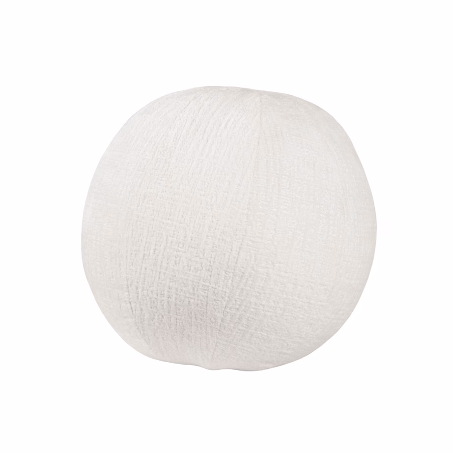 Pallikujuline dekoratiivpadi veluurkattega Livin Hill Leith LET76W, 37 cm, valge – 4