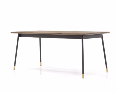 Akaatsiapuidust söögilaud mustade metalljalgadega Livin Hill Maze MAZD05-200, 200 x 100 cm