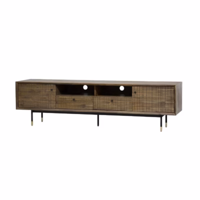 200 cm TV-alus 2 ukse ja 2 sahtliga Livin Hill Maze MAZL01-200, akaatsiapuit