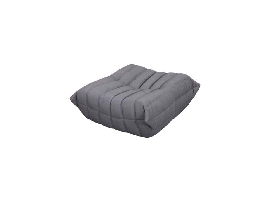 Sametpuf jalatoeks Livin Hill Nua N22-11, 86 x 80 x 40 cm, terashall – 2