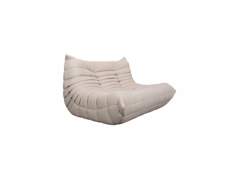 2-kohaline diivan puuvillase sametkangaga Livin Hill Nua N24-4, 130 cm, helebeež – 4