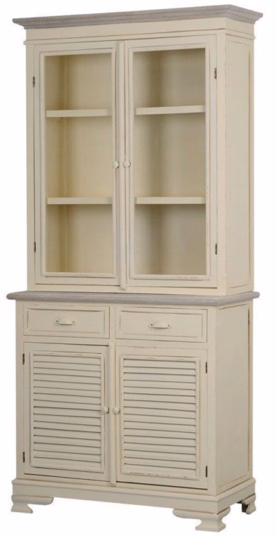 4 ukse ja 2 sahtliga kredents Livin Hill Pesaro PE01 90x40x190 cm, kreem