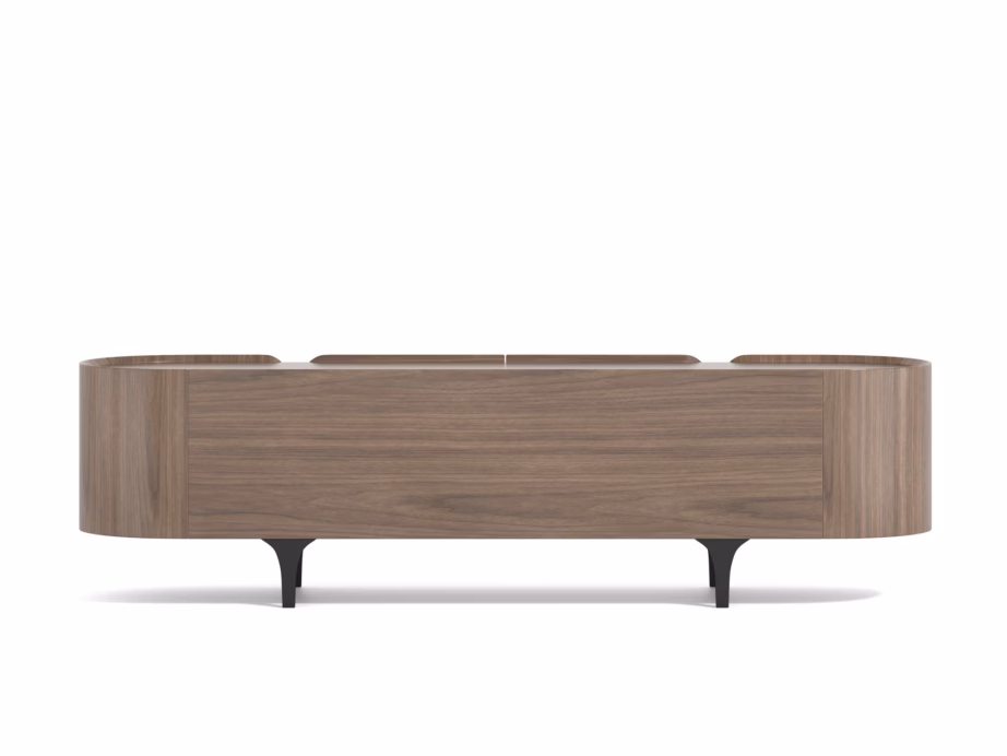 Minimalistlik TV-alus 200 cm, pähkliviimistlus Livin Hill Sileno SE02, 4 uksega, vaikse sulgumisega – 4