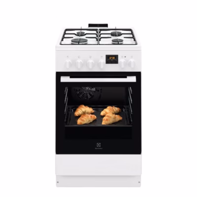 Vabaltseisev pliit ELECTROLUX LKK540232W, gaasiplaat ja elektriahi 50 cm