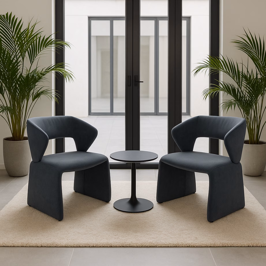 Veluurkattega polsterdatud söögitool Livin Hill Nua N2-17, grafiit, 66x65x78 cm - 15
