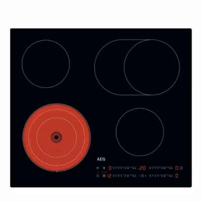 Integreeritav vitrokeraamiline pliidiplaat AEG TO64RA07CB, 60 cm, must