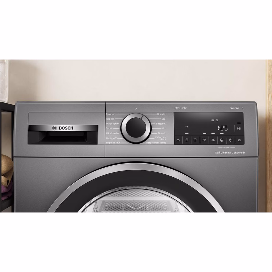 Eraldiseisev soojuspumbaga kondenskuivati BOSCH WQG2450RDN 9 kg, hall – 2