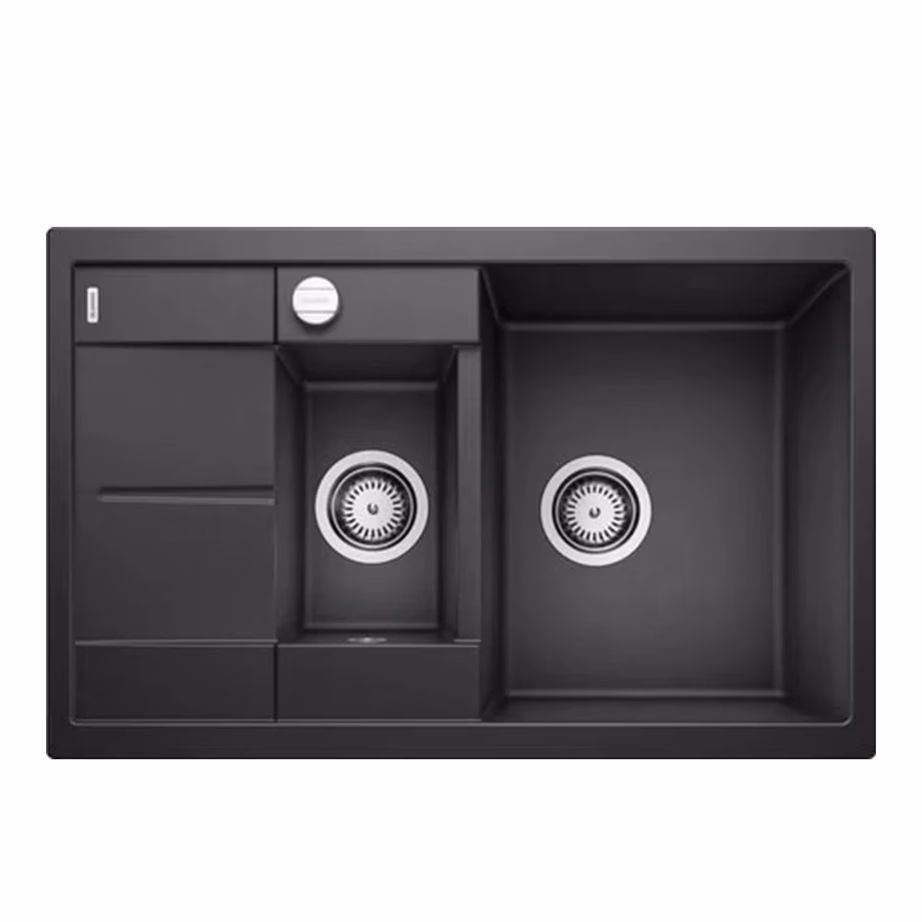 Pealt paigaldatav köögivalamu BLANCO METRA 6 S Compact SILGRANIT™ PuraDur™ antratsiit, 1,5 kaussi, 60 cm aluskapile - 5