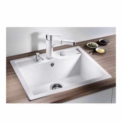 Pealt paigaldatav köögivalamu BLANCO DALAGO 6 SILGRANIT™ PuraDur™, valge, 1 kauss, 60 cm aluskapile