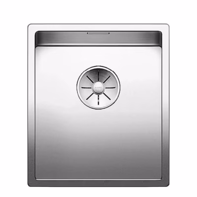 Alt paigaldatav köögivalamu BLANCO CLARON 340-U InFino, roostevaba teras, 1 kauss, 40 cm aluskapile