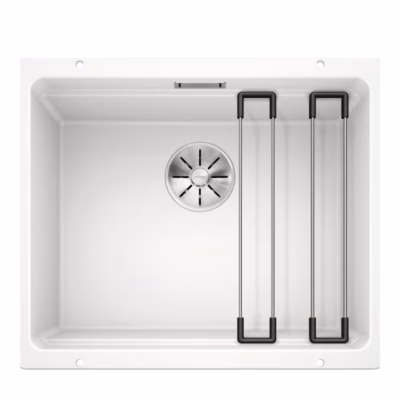 Alt paigaldatav köögivalamu BLANCO ETAGON 500-U SILGRANIT™ PuraDur™ valge, 1 kauss, 60 cm aluskapile