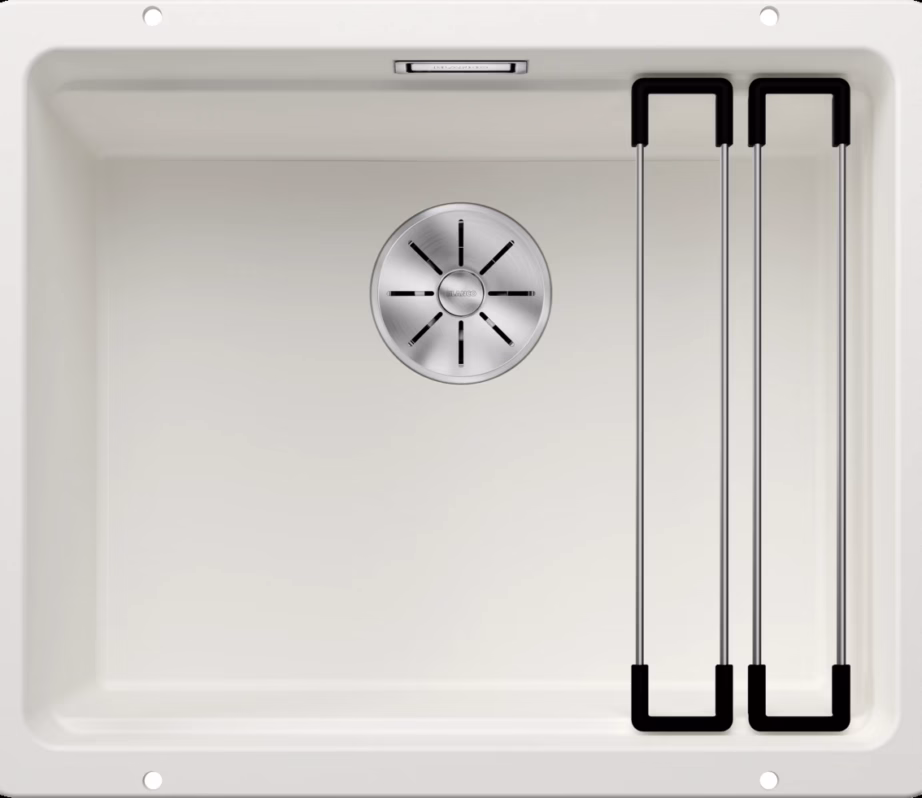 Alt paigaldatav köögivalamu BLANCO ETAGON 500-U SILGRANIT™ PuraDur™ valge, 1 kauss, 60 cm aluskapile - 4