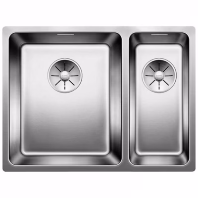 Allapaigaldatav valamu BLANCO ANDANO 340/180-U Satin InFino, 1,5 kaussi