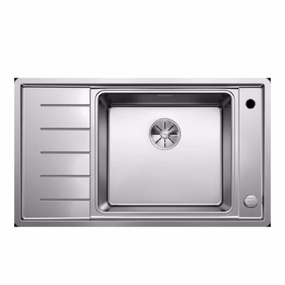 Pealt paigaldatav ja pealt süvistatud köögivalamu BLANCO ANDANO XL 6 S-IF Compact, roostevaba teras, 1 kauss, 60 cm aluskapile