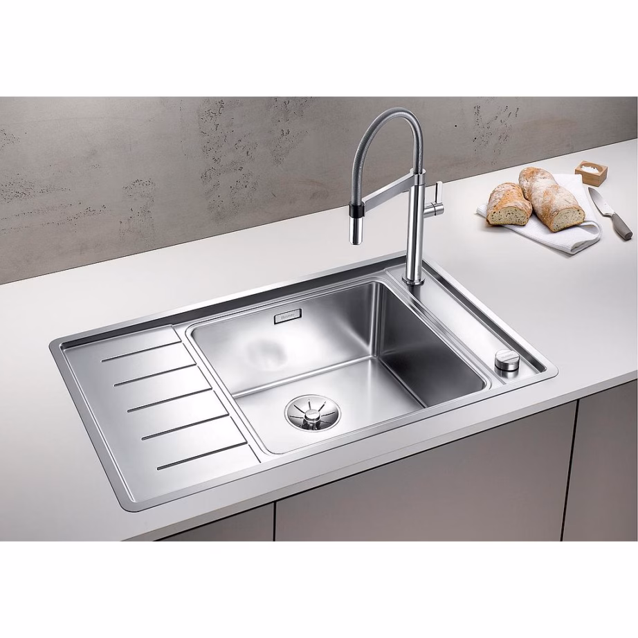Pealt paigaldatav ja pealt süvistatud köögivalamu BLANCO ANDANO XL 6 S-IF Compact, roostevaba teras, 1 kauss, 60 cm aluskapile - 4