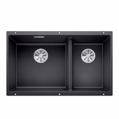 Alt paigaldatav köögivalamu BLANCO SUBLINE 430/270-U SILGRANIT™ PuraDur™ antratsiit, 2 kaussi, 80 cm aluskapile