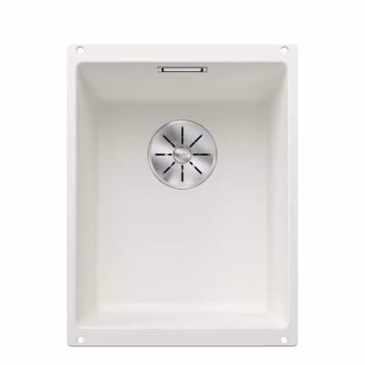 Alt paigaldatav köögivalamu BLANCO SUBLINE 320-U SILGRANIT™ PuraDur™ valge, 1 kauss, 40 cm aluskapile