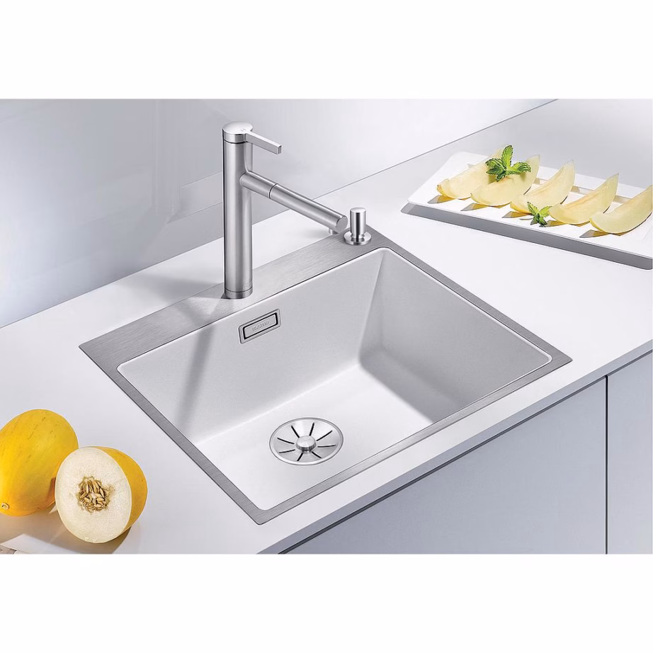 Pealt paigaldatav köögivalamu BLANCO SUBLINE 500-IF/A SteelFrame, SILGRANIT™, 1 kauss, antratsiit, 60 cm aluskapile - 4
