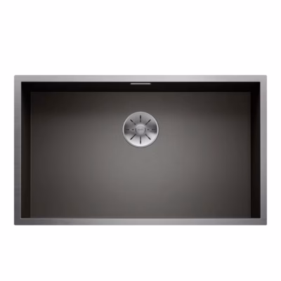 Alt paigaldatav köögivalamu BLANCO ZEROX 700-U, roostevaba teras, 1 kauss, tumehall teras, 80 cm aluskapile